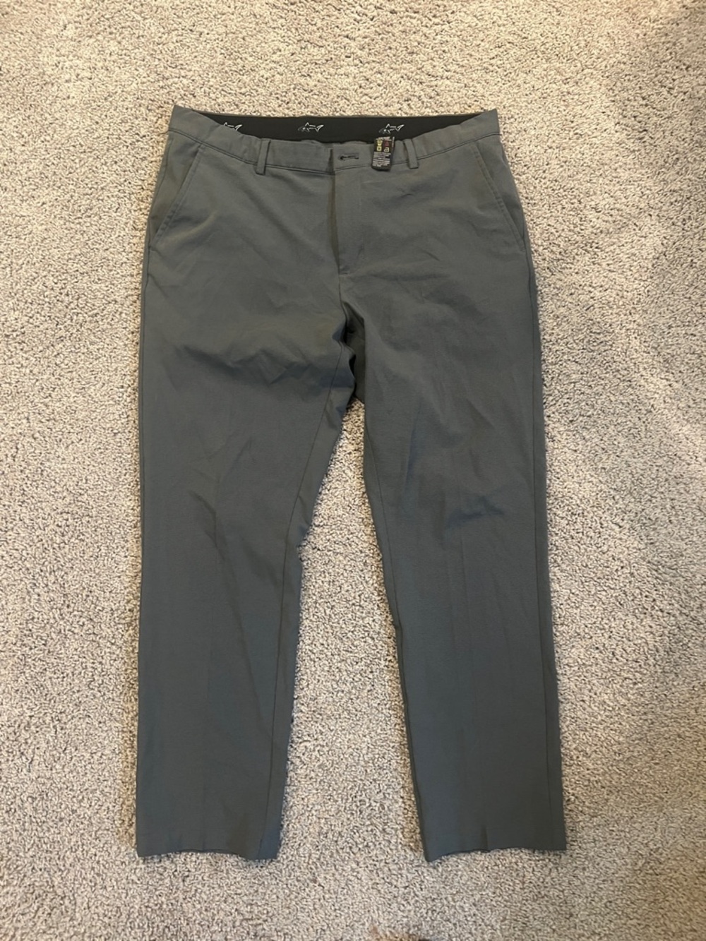Men's Charcoal Gray Chino Pants - Slim Fit